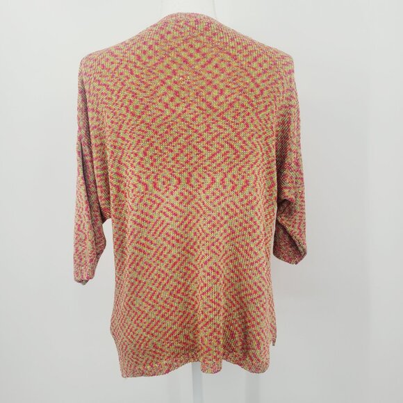 Renuar Marled Knit 3/4 Sleeve Button FrontCardigan - Picture 6 of 9